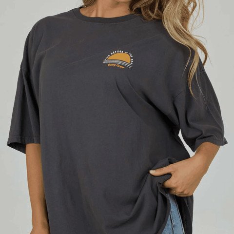 Tricou Dama Salty Crew Palm Set Cover Up - Charcoal