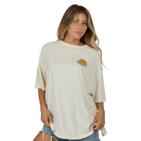 Tricou Dama Salty Crew Palm Set Cover Up - Off White