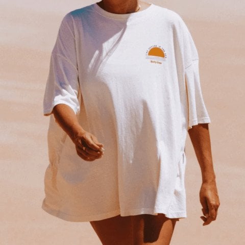 Tricou Dama Salty Crew Palm Set Cover Up - Off White