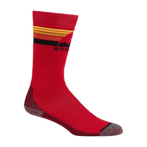 Sosete Snowboard Copii Burton Emblem Midweight - Flame Scarlet - Burton