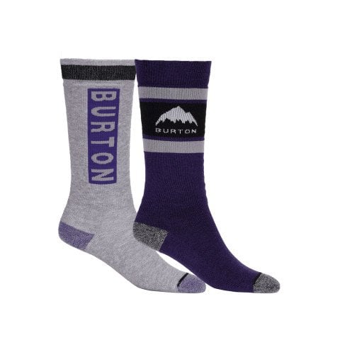 Set Sosete Snowboard Copii Burton Weekend Midweight 2PK - Imperial Purple - Burton