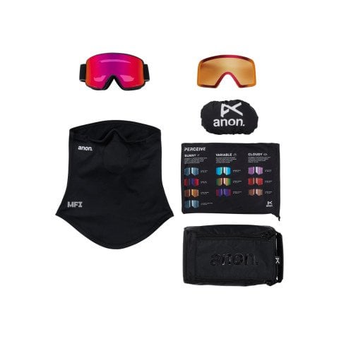 Ochelari Snowboard Unisex Anon M6S - Black Red