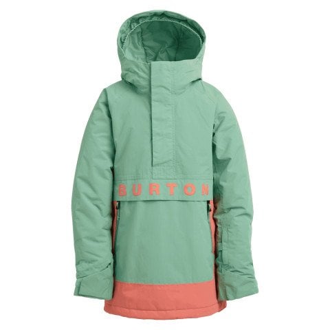 Geaca Snowboard Copii Burton K Frostner Anorak - Soft Sage Peach Echo