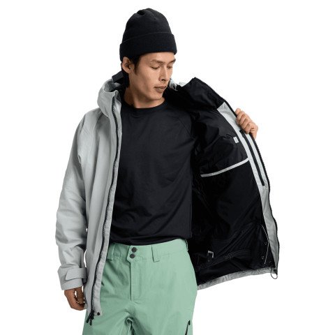 Geaca Snowboard Barbati AK-Burton Gore-Tex Cyclic 2L - Gray Cloud