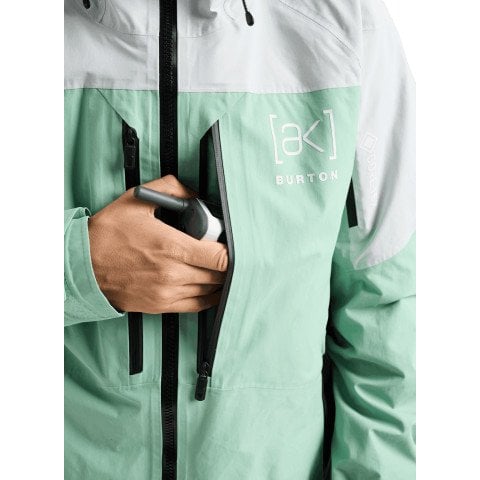 Geaca Snowboard Barbati AK-Burton Gore-Tex Swash 2L - Gray Cloud Soft Sage