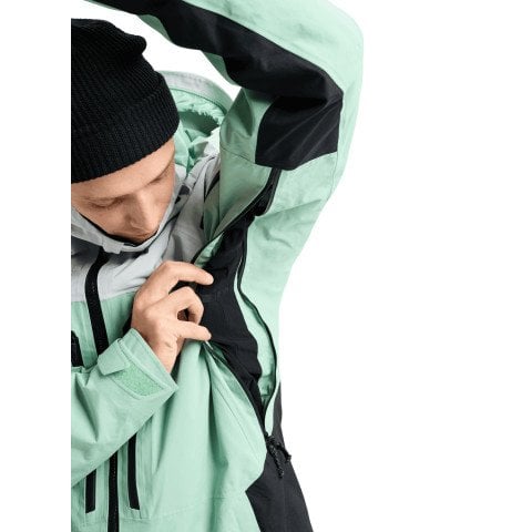 Geaca Snowboard Barbati AK-Burton Gore-Tex Swash 2L - Gray Cloud Soft Sage