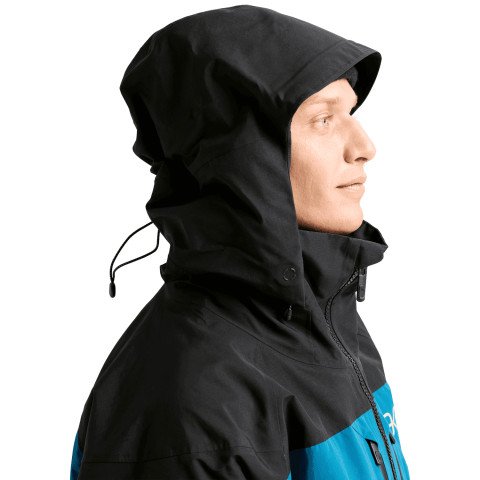 Geaca Snowboard Barbati AK-Burton Gore-Tex Swash 2L - True Black Blue Teal Atomic Yellow