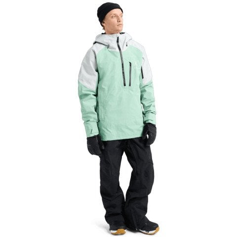 Geaca Snowboard Barbati AK-Burton Gore-Tex Velocity Anorak 2L - Soft Sage Gray Cloud - AK-Burton
