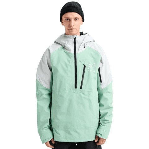 Geaca Snowboard Barbati AK-Burton Gore-Tex Velocity Anorak 2L - Soft Sage Gray Cloud