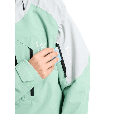 Geaca Snowboard Barbati AK-Burton Gore-Tex Velocity Anorak 2L - Soft Sage Gray Cloud