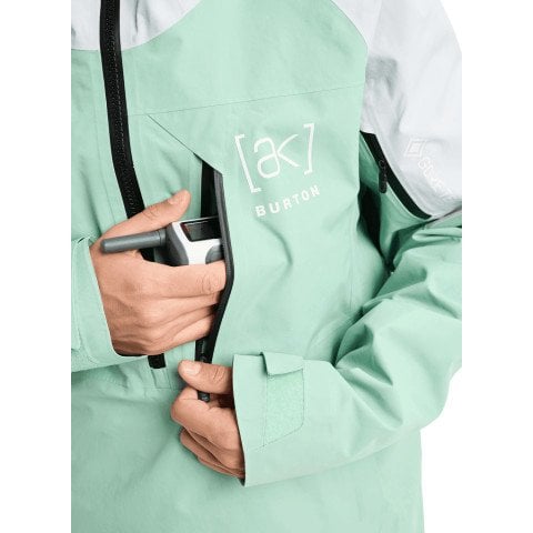Geaca Snowboard Barbati AK-Burton Gore-Tex Velocity Anorak 2L - Soft Sage Gray Cloud