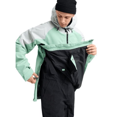 Geaca Snowboard Barbati AK-Burton Gore-Tex Velocity Anorak 2L - Soft Sage Gray Cloud