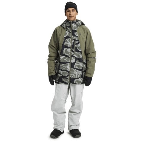 Geaca Snowboard Barbati Burton Reserve Insulated - Grafitti Camo Forest Moss