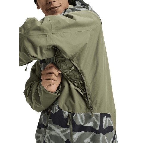 Geaca Snowboard Barbati Burton Reserve Insulated - Grafitti Camo Forest Moss