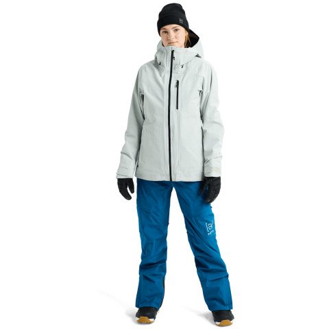 Geaca Snowboard Dama AK-Burton Gore-tex Upshift 2L - Gray Cloud