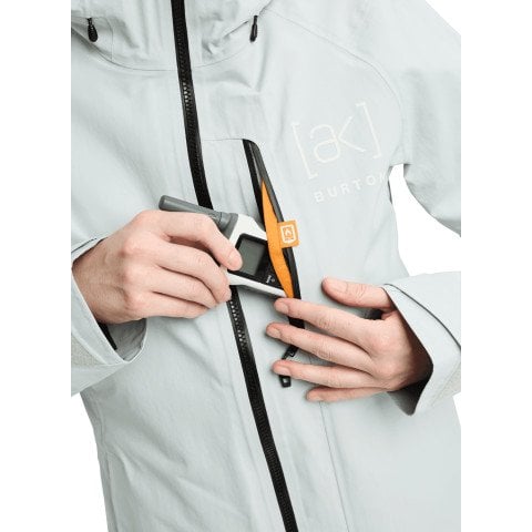 Geaca Snowboard Dama AK-Burton Gore-tex Upshift 2L - Gray Cloud