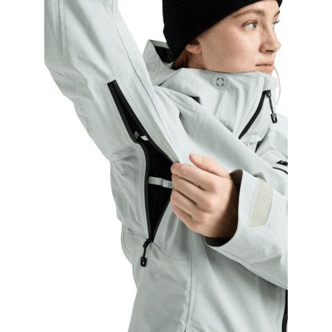Geaca Snowboard Dama AK-Burton Gore-tex Upshift 2L - Gray Cloud