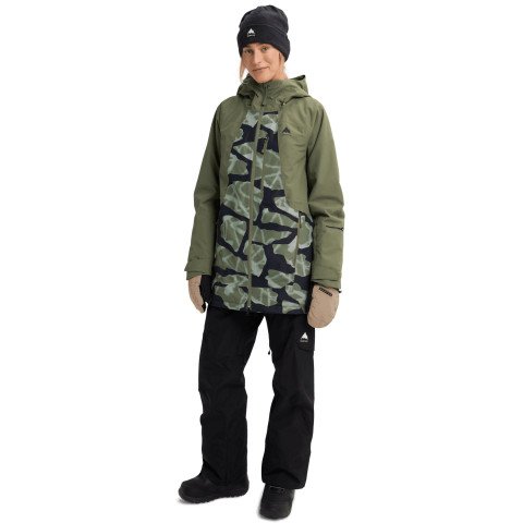 Geaca Snowboard Dama Burton Reserve Insulated - Forest Moss Grafitti Camo - Burton