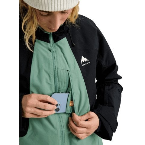 Geaca Snowboard Dama Burton Reserve Insulated - True Black Soft Sage