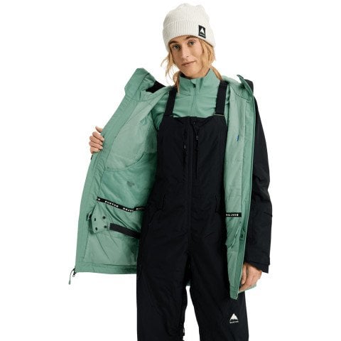 Geaca Snowboard Dama Burton Reserve Insulated - True Black Soft Sage