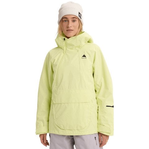 Geaca Snowboard Dama Burton Reserve Relaxed Anorak - Glow Yellow Green