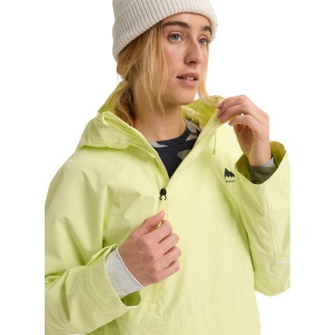 Geaca Snowboard Dama Burton Reserve Relaxed Anorak - Glow Yellow Green