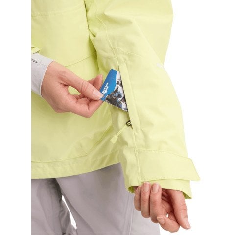 Geaca Snowboard Dama Burton Reserve Relaxed Anorak - Glow Yellow Green