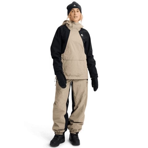 Geaca Snowboard Dama Burton Reserve Relaxed Anorak - Summit Taupe True Black - Burton