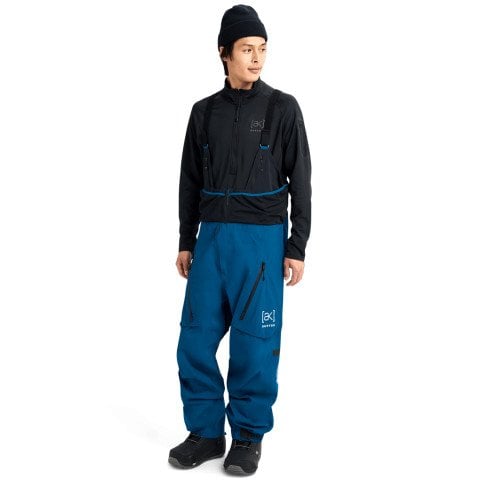 Salopeta Snowboard Barbati AK-Burton Gore-Tex Acamar 3L Bib - Blue Teal - AK-Burton