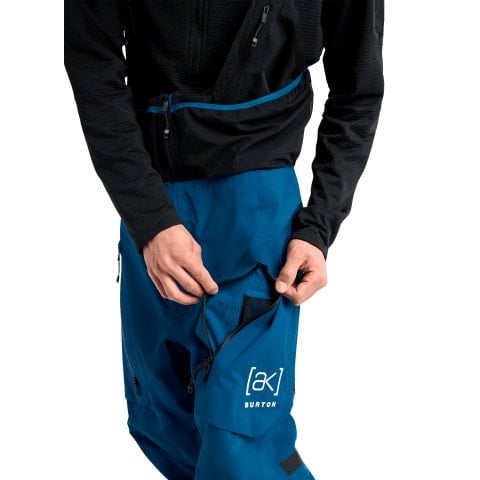 Salopeta Snowboard Barbati AK-Burton Gore-Tex Acamar 3L Bib - Blue Teal