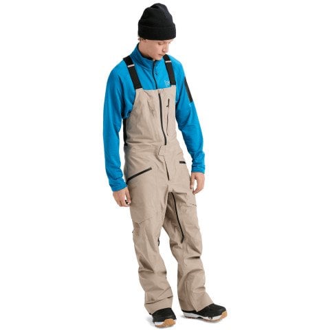 Salopeta Snowboard Barbati AK-Burton Gore-Tex Freebird Bib 3L - Summit Taupe - AK-Burton