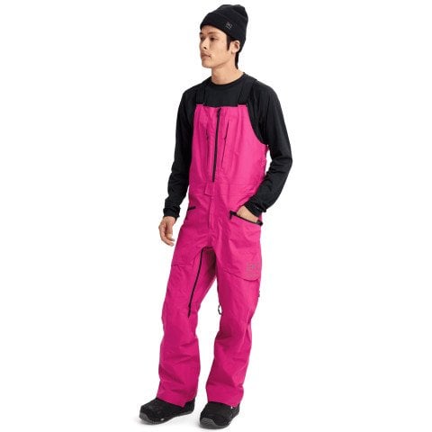 Salopeta Snowboard Barbati AK-Burton Gore-Tex Freebird Bib 3L - Very Berry - AK-Burton