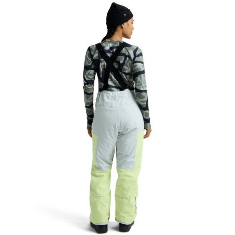 Pantaloni Snowboard Dama Burton Reserve 3N1 - Glow Yellow Green Gray Cloud