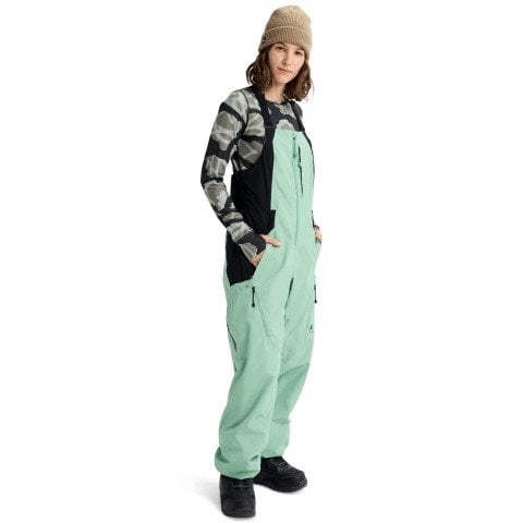 Salopeta Snowboard Dama Burton Reserve Bib - Soft Sage True Black - Burton