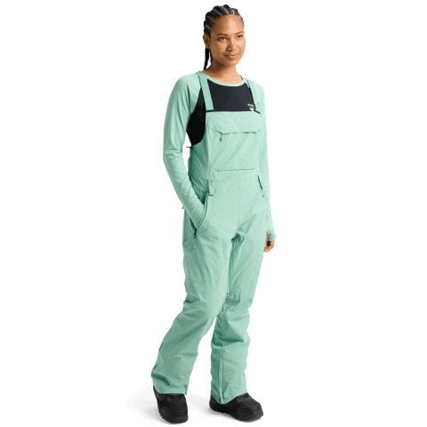 Salopeta Snowboard Dama Burton Reserve Stretch Bib - Soft Sage