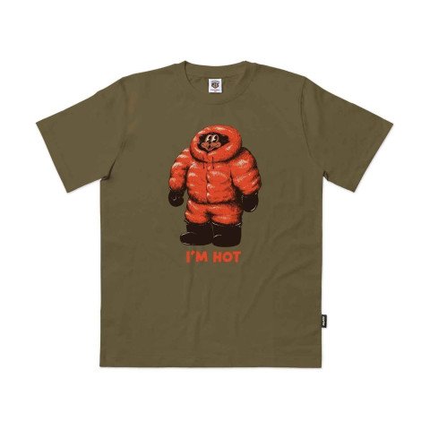 Tricou Barbati The Dudes Im Hot - British Khaki - The Dudes