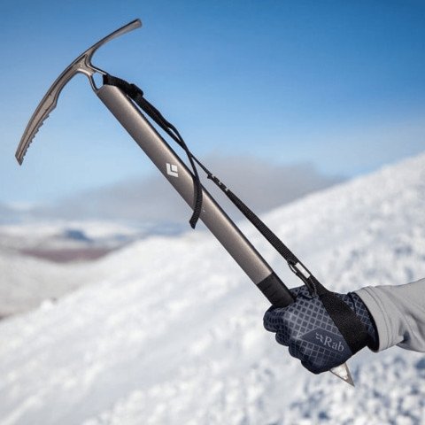 Piolet Black Diamond Raven Ice Axe with Grip 60cm - Steel