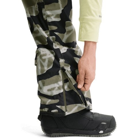 Salopeta Snowboard Barbati Burton Reserve Bib - Graffiti Camo Forest Moss