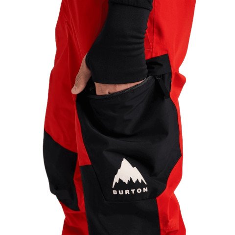Salopeta Ski/Snowboard Copii Burton K Gore-Tex Powline Bib - Falame Scarlet/True Black