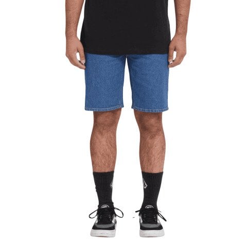 Pantaloni Scurti Barbati Volcom Solver Denim - Bold Blue - Volcom