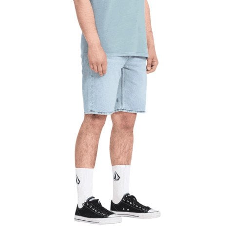 Pantaloni Scurti Barbati Volcom Solver Denim - Worn Light Blue