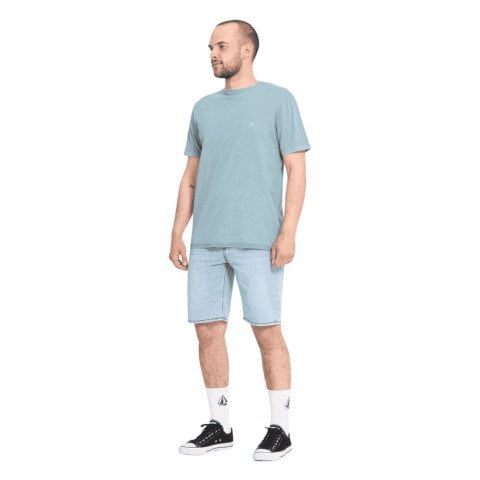 Pantaloni Scurti Barbati Volcom Solver Denim - Worn Light Blue