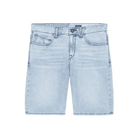 Pantaloni Scurti Barbati Volcom Solver Denim - Worn Light Blue