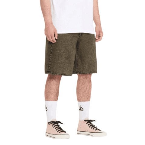 Pantaloni Scurti Barbati Volcom Billow Denim - Sage Leaf