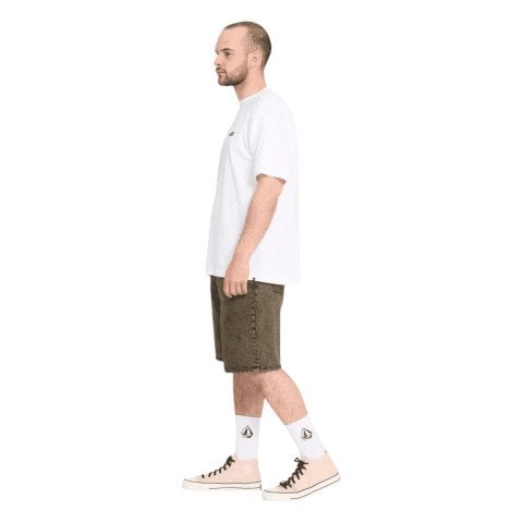 Pantaloni Scurti Barbati Volcom Billow Denim - Sage Leaf