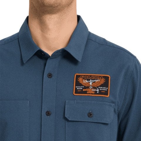 Camasa Barbati Volcom Slab City - Midnight Blue