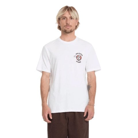 Tricou Barbati Volcom Miste Stone - White