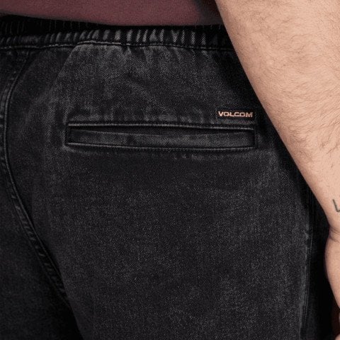 Pantaloni Barbati Volcom Freazy Loose Denim - Blackity Black