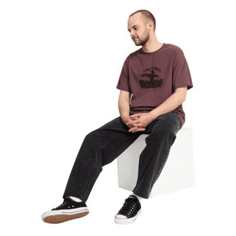 Pantaloni Barbati Volcom Freazy Loose Denim - Blackity Black