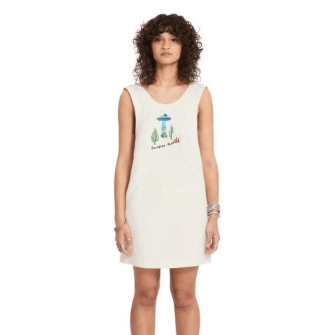 Rochie Volcom Mickey Mason - Dirty White - Volcom